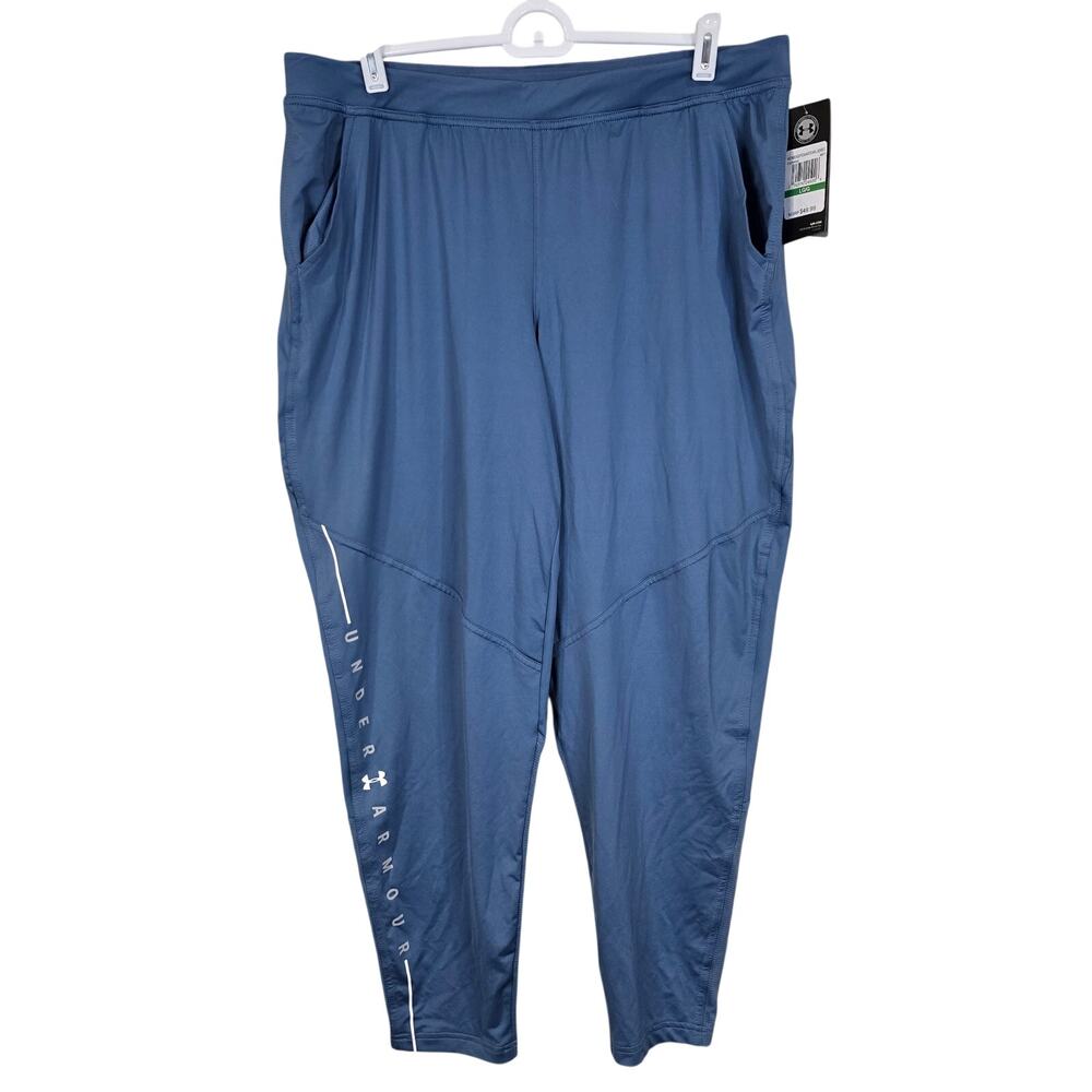 NEW NWT Women's Under Armour HeatGear Athletic Track Pants | Size Large
